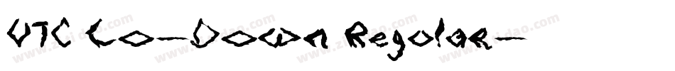 VTC Lo-Down Regular字体转换
